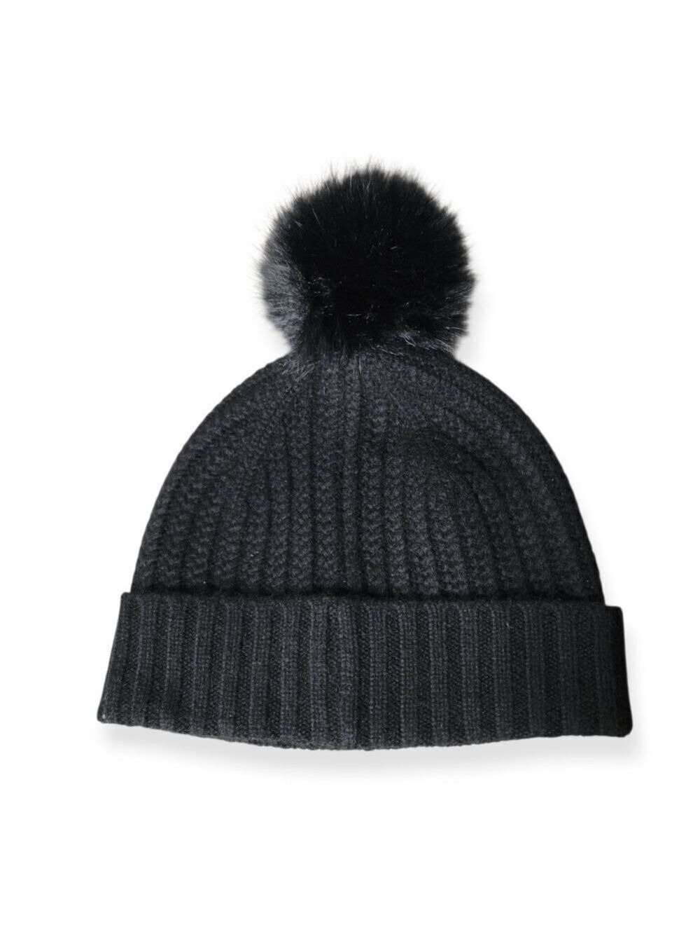 La Seine 100% Cashmere Hat with Pompom NWOT